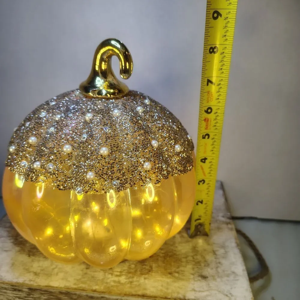 Gold and Silver Decorative Pumpkin